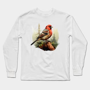 Finch Bird Long Sleeve T-Shirt